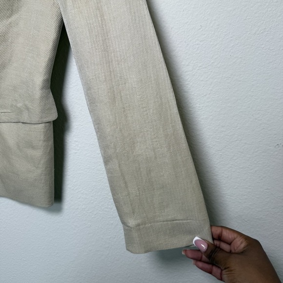 Lafayette 148 New York Women Linen Blazer Jacket 10 Tan Luxury Old Money Office - Picture 6 of 12